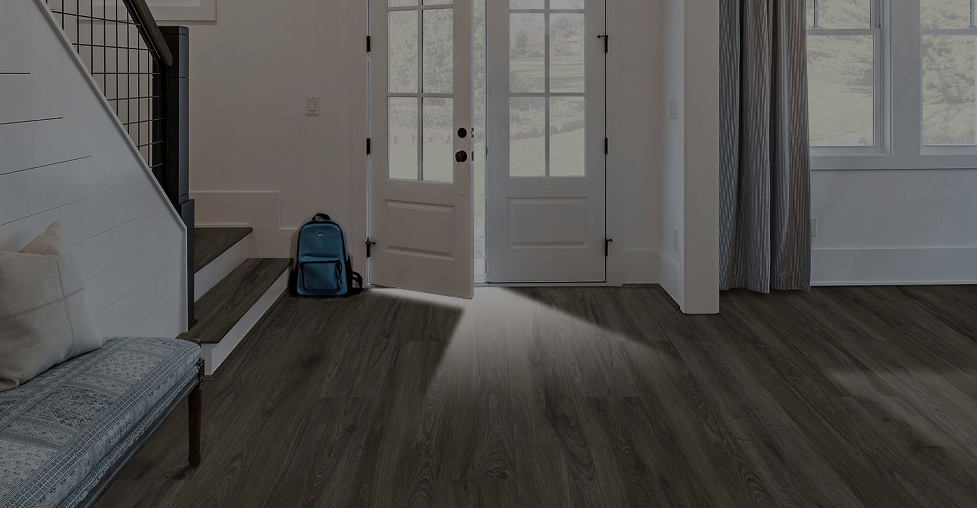 Dad dancing on newly installed hardwood flooring by Flooring America