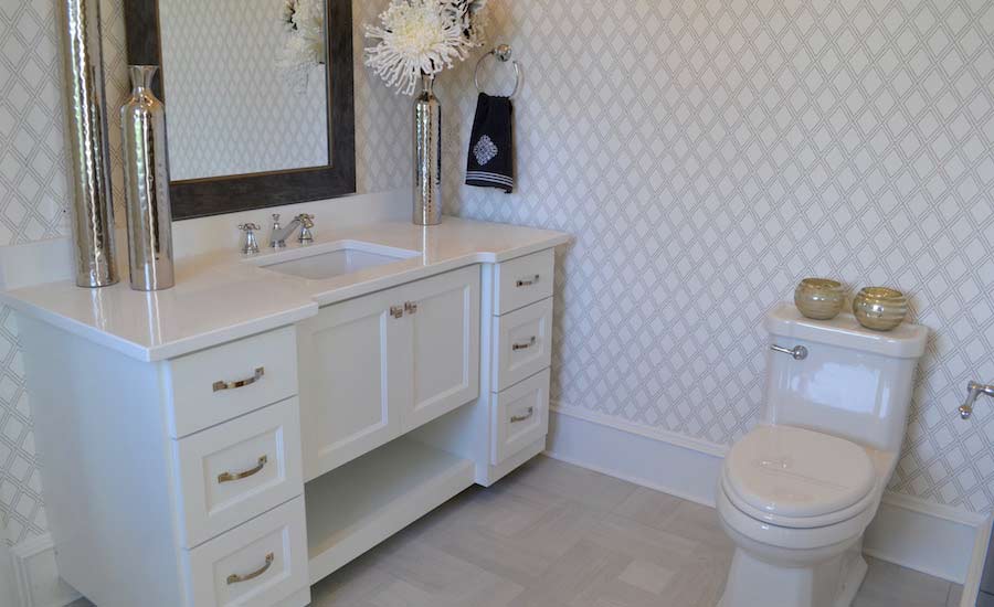 New Bathroom Installation Room Scene
