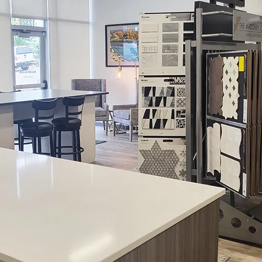 Franklin road tile display in showroom